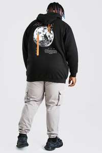 2021 Unisex de gran tamaño 100% algodón Sudadera con capucha sublimación personalizada Logo Drop Shoulder sudadera bordada de talla grande de invierno para hombres - Product Image 4