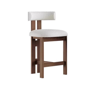 Modern Kitchen <strong>Tall</strong> <strong>Table</strong> Restaurant Furniture Luxury High <strong>Bar</strong> Stool Lamb Wool <strong>Bar</strong> Chair - Product Image 3