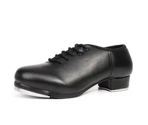 Sapatos de dança masculinos de couro bovino genuíno, sapatos irlandeses e duras para dança com sola macia