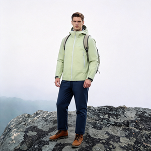 Chaqueta Impermeable y Cortavientos para <span class=keywords><strong>Hombre</strong></span>, con Logotipo Personalizado, Versátil, de Colores Brillantes, OEM, para Deportes al Aire Libre, Montañismo y Senderismo - Product Image 1