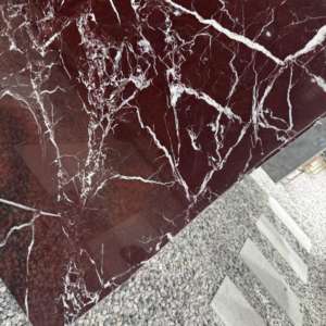 Lastra di <span class=keywords><strong>Marmo</strong></span> <span class=keywords><strong>Rosso</strong></span>, Lastre di Pietra Rossa per Piano <span class=keywords><strong>Tavolo</strong></span> da Pranzo o da Caffè - Product Image 3