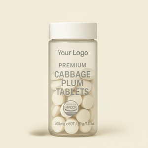 Comprimés Digestifs à l'Extrait de Chou et de Prune 500mg - Confort Digestif Naturel et Soutien Apaisant Étiquette Propre OEM/ODM - Product Image 3