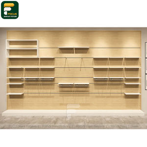 Étagère d'exposition de vêtements minimaliste, comptoir de vêtements, vitrine de vêtements, meuble en verre - Product Image 2