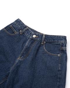 Service OEM tissé bleu décontracté mi-moyen droit 100% coton lavé Technics Vietnam Denim - Product Image 3