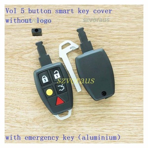 Housse de clé intelligente à 5 boutons avec clé d'urgence (aluminium) sans logo, testée à 100 % et conforme à la norme QC - Product Image 2