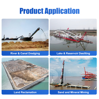 Draga de succión con motor diésel de alta resistencia, barco modular para minería de arena, para proyectos de dragado en ríos, lagos y puertos de aguas profundas