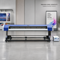 Mesin Cetak UV Roll to Roll Kecepatan Tinggi 320cm Double I3200-U1 22m2/jam untuk Stiker Mobil, Wallpaper, dan Poster
