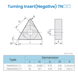 Tnmg160408 biến chèn inserto tnmg 160404 16 CNC indexable Carbide chèn công cụ chuyển tnmg chèn - Product Image 4