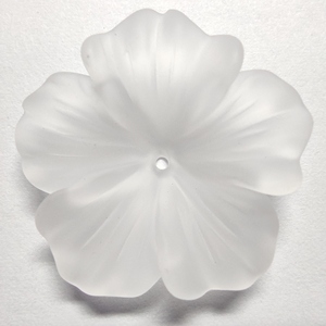F19 Lujosa y Elegante Piedra Preciosa Suelta de Cuarzo Natural Blanco Esmerilado de Varios Tamaños con Tallado Floral Hecho a Mano para Regalo Promocional - Product Image 1