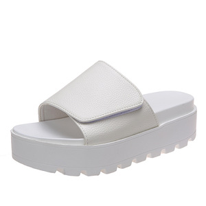 2022 estivo europeo americano nuovo sandali <span class=keywords><strong>con</strong></span> suola spessa Muffin scarpe da spiaggia <span class=keywords><strong>con</strong></span> <span class=keywords><strong>Velcro</strong></span> <span class=keywords><strong>pantofole</strong></span> - Product Image 5