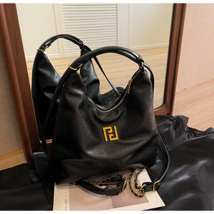 Nuevo bolso de mano sencillo para mujer, bolso de hombro de Pu Retro multifuncional ligero, bolso de hombro de gran capacidad para mujer - Product Image 2