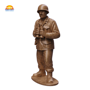 Di alta qualità resina di bronzo WWII US statua del soldato all'ingrosso figurina personalizzata per l'arredamento militare e da collezione - Product Image 2