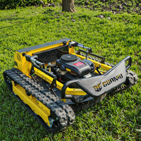 Robot tondeuse à gazon télécommandé essence agriculture chenille avec largeur de coupe de 900mm