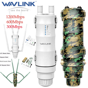เสาอากาศแบบหลายทิศทาง 2/4 หัว  ตัวขยายสัญญาณ PoE Mesh AP ความเร็ว 300Mbps/600Mbps/1200Mbps <span class=keywords><strong>Wavlink</strong></span> AC1200 <span class=keywords><strong>AC600</strong></span> N300 - Product Image 1