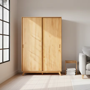 ตู้ไม้เนื้อแข็งสไตล์มิดเซ็นจูรี่ ดีไซน์ทันสมัย ให้พื้นที่จัดเก็บที่ทนทานและกว้างขวาง พร้อมความสง่างามเหนือกาลเวลา - Product Image 1