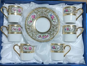 Nouvel ensemble de <span class=keywords><strong>café</strong></span> expresso 12 pièces en porcelaine fine de qualité <span class=keywords><strong>AB</strong></span>, style bohème, avec décor doré en relief, écologique et élégant pour <span class=keywords><strong>café</strong></span> - Product Image 5