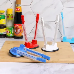 ที่วางถุงปรับระดับได้สำหรับถุงเตรียมอาหาร ถุงพลาสติกแช่แข็ง ถุงซิปล็อค อุปกรณ์จัดเก็บในครัวสำหรับการวางแผนมื้ออาหาร - Product Image 1