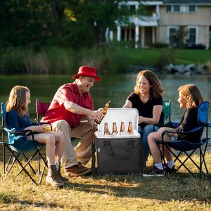 Túi lạnh ngoài trời với 3 túi nước đá đặt Túi lạnh không thấm nước 18 Lon Công suất 20 giờ Thời gian làm mát đặt hàng qua thư - Product Image 5