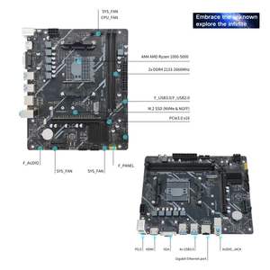 PANDL جديد AM4 ثنائي DDR4 رام M2 SATA3.0 usbciex16 A320M اللوحة الأم ل 3G 64GB مجموعة أجهزة الكمبيوتر المكتبية الألعاب - Product Image 4