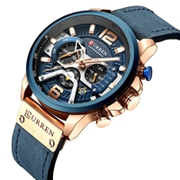 Montre homme Curren 8329, classique, mode, luxe, boîtier en alliage, bracelet en cuir, étanche, quartz, montre-bracelet pour homme, montre homme, relojes