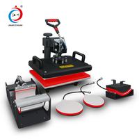Machine à Sublimation 5 en 1, 10 pièces, pour t-shirts, chapeau, tasse, plaque, transfert 5 en 1, à pression thermique, vente en gros