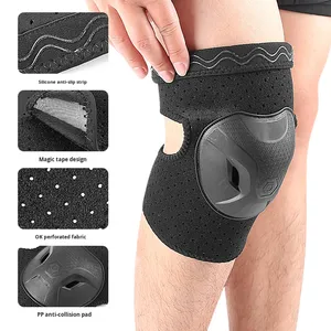 Rodilleras deportivas antideslizantes gruesas, equipo de protección para patinaje sobre ruedas, <span class=keywords><strong>ciclismo</strong></span>, protectores de piernas anticaída, rodilleras anticolisión - Product Image 2