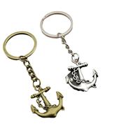 Großhandel Metall 3D Schlüsselanhänger Souvenir Vintage Legierung Schlüsselringe Guss PYRAMIDE Bronze Silber Niedlicher Anker Schlüsselanhänger auf Lager