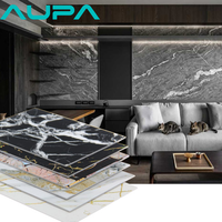Panneau mural en feuille de marbre imperméable à haute brillance et résistant aux UV pour la décoration intérieure, chambre à coucher, salle à manger, revêtement mural