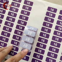 Abnehmbare Selbstklebende Transparente Vinyl-Etiketten für Kleidung Seriennummer Barcode-Aufkleber mit Individueller Größe und Logo