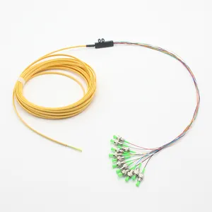 光纤尾纤12F FC APC单模G657A1扁带光纤尾纤扇出0.9毫米尾纤IEM B1级质量等级