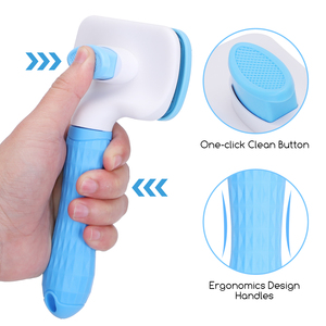 Nobleza Kit autopulente per la toelettatura di cani e gatti spazzole per animali domestici con punte rimuove i peli morti - Product Image 2