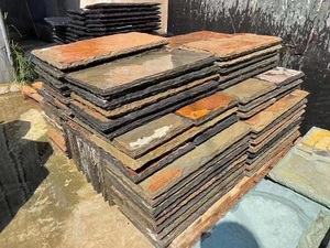 Sản Phẩm Nổi Bật Từ Nhà Máy Đá Phiến Tự Nhiên <span class=keywords><strong>Rusty</strong></span> Slate Patio Paver Mô Hình Pháp Đá Phiến Tự Nhiên - Product Image 4