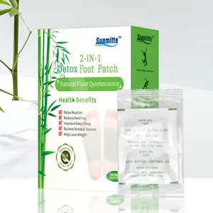 Japanese Health supply natural Foot Detox Pads 2020 100 Boxes Print Brand powerful Foot Patch Bamboo Vinegar sleeping patches