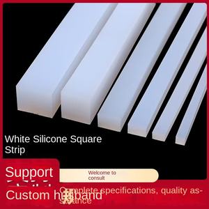 סיליקון מוצק עמיד בטמפרטורה גבוהה עמיד בפני שחיקה שטוח נגד התנגשות עמיד למים בולם זעזועים אטימה מרובעת לבן אדום - Product Image 5