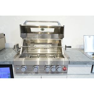 Nhà Máy Trung Quốc Bán Hàng Trực Tiếp Thép Không Gỉ Ngoài Trời Tủ Bếp Màu Trắng Bánh Pizza Bếp Vườn BBQ Ngoài Trời Nhà Bếp - Product Image 5