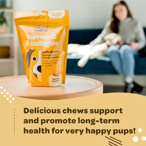 OEM ODM Private Hip and Joint Supplement <b>for</b> <b>Dogs</b> - <b>Dog</b> Joint Pain Relief - Glucosamine Chondroitin Turmeric Soft <b>Chews</b> - Product Image 5
