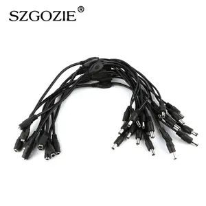 5521 12V DC Power Cable Female To 2 Male Cable B 2.1*5.5mm 1 To 2 DC Splitter Power Cable