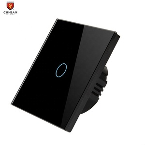 Alexa谷歌支持86毫米单活无中性线WiFi智能水晶玻璃触摸灯开关英国欧盟 - Product Image 2