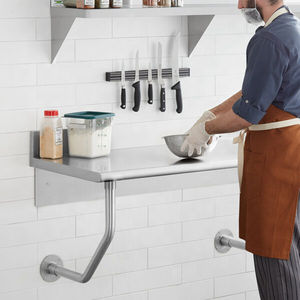 <b>Wall</b> <b>Mounted</b> <b>Table</b> with Stainless Steel - Product Image 1
