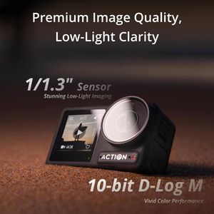 <span class=keywords><strong>Osmo</strong></span> Action <span class=keywords><strong>4</strong></span> <span class=keywords><strong>Combo</strong></span> Estándar 4K/120fps Cámara Deportiva Impermeable 1/1. Sensor de 3 Pulgadas Visión Nocturna 10-bit D-Log M 160Min Larga Duración - Product Image 4