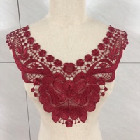 Applique kerah renda larut air bunga stoking Multi Warna LT2419A