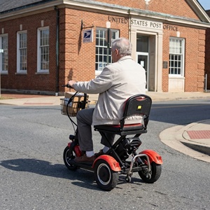 Tricycle électrique à trois roues en aluminium, auto-équilibrant et stable, avec plateforme basse pour les trajets périurbains vers les bureaux <span class=keywords><strong>de</strong></span> <span class=keywords><strong>poste</strong></span> - Product Image 5