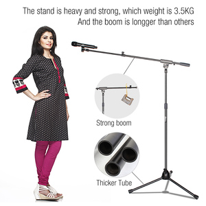 Ms005t yinyu DDP RTS phát sóng lớp Heavy Duty mic đứng Telescopic BOOM cho Studio/sân khấu - Product Image 5