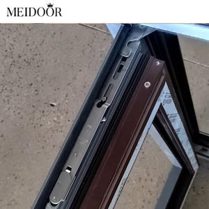 Stile moderno con doppi vetri battenti a battente finestra francese in alluminio residenziale per il modello di apertura orizzontale dell'hotel di casa - Product Image 4