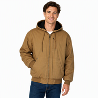Veste matelassée coupe-vent en toile épaisse 100 % polyester, personnalisée avec fermeture éclair, échantillon de marque ODM fourni