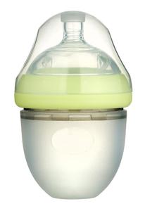 Bouteille de lait en silicone de qualité alimentaire sans poignée, bec souple anti-colique, sans BPA, pour nourrissons, 240 ml, 8 oz, logo personnalisé - Product Image 5