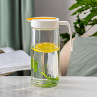 Verseuse à Eau Colorée de Ménage avec Ensemble de Tasses, Pichet en Verre et Service de Carafe