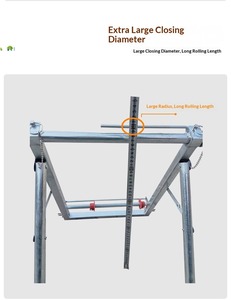 Support de dévidoir de tuyau d'arrosage robuste, enrouleur manuel pour l'irrigation agricole et l'entretien des pelouses - Product Image 4