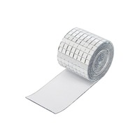 Self Adhesive PET Glass Mosaic Mirror Tiles DIY Mirror Stickers Decorative Mirror Pieces Background Wall Home Art Decoration