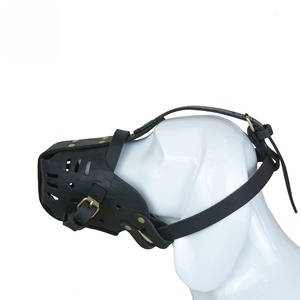 Mordaza para Perro de Cuero de Primera Calidad al por Mayor, Directo de Fábrica, 4mm de Grosor, Piel Genuina de Vacuno, para Razas Grandes como <span class=keywords><strong>Pastor</strong></span> Alemán y <span class=keywords><strong>Akita</strong></span> - Product Image 6